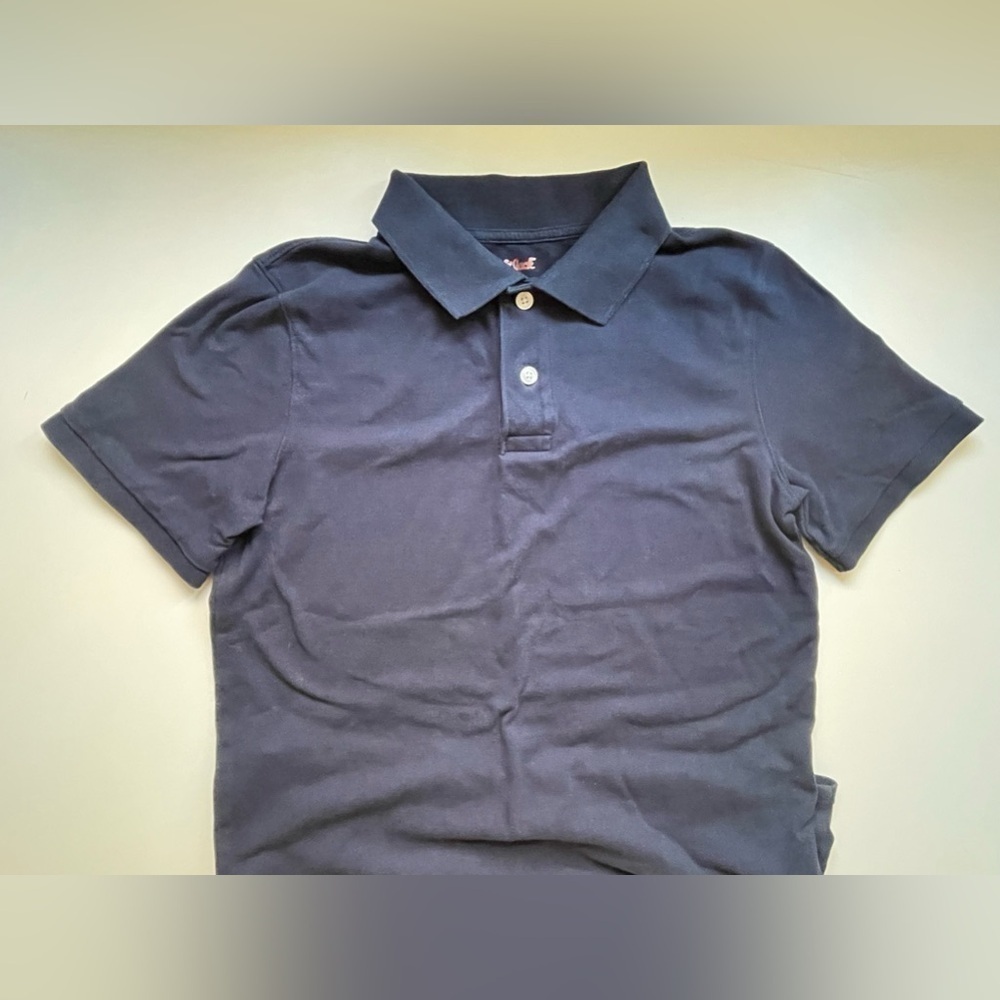 Cat & Jack Boys Navy Blue Short Sleeve Polo Shirt Size XL